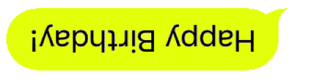 Upside Down Text Bubbles messages sticker-4