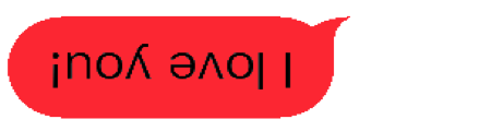 Upside Down Text Bubbles messages sticker-8