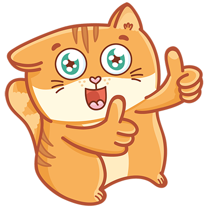 Hosico cat! Cute stickers for iMessage messages sticker-6