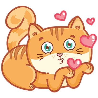 Hosico cat! Cute stickers for iMessage messages sticker-1