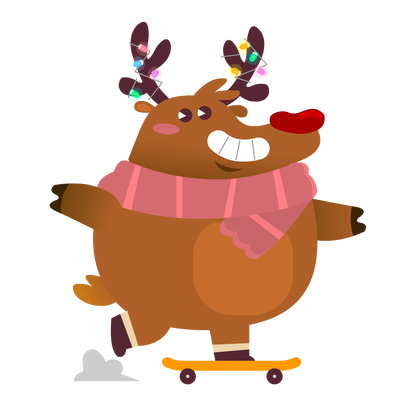 Rudolph the Fluffy Reindeer Stickers messages sticker-9