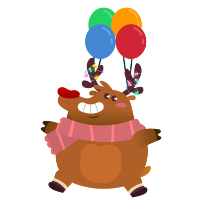 Rudolph the Fluffy Reindeer Stickers messages sticker-10