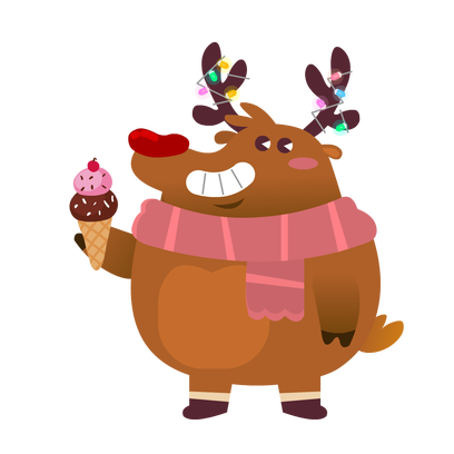 Rudolph the Fluffy Reindeer Stickers messages sticker-8