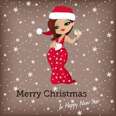 Penelope Pinup Christmas messages sticker-8