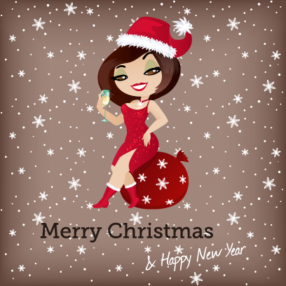 Penelope Pinup Christmas messages sticker-7