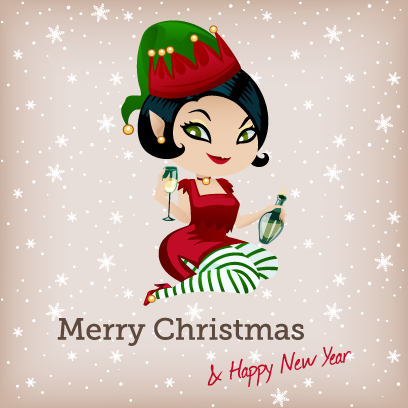 Penelope Pinup Christmas messages sticker-5