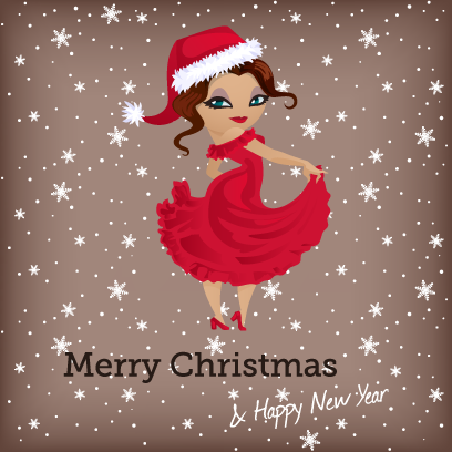 Penelope Pinup Christmas messages sticker-9