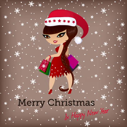 Penelope Pinup Christmas messages sticker-1