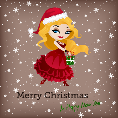 Penelope Pinup Christmas messages sticker-4
