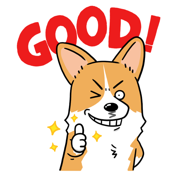 Welshcorgi Mr.LEE & Friends messages sticker-0