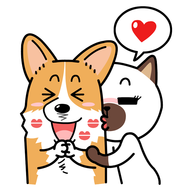 Welshcorgi Mr.LEE & Friends messages sticker-10