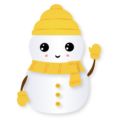 Little Snowman - Christmas Holiday Emoji messages sticker-6