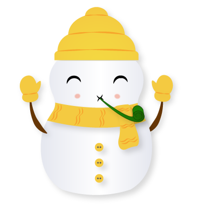 Little Snowman - Christmas Holiday Emoji messages sticker-11