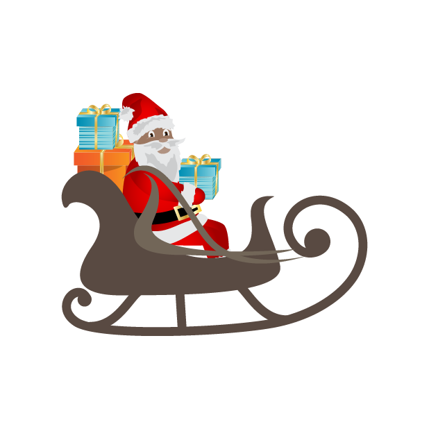 Black Santa (and White Santa!) messages sticker-6