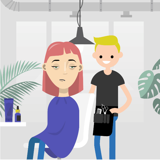Hair Alone: Hairstyle Makeover messages sticker-1