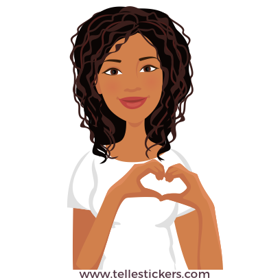 Telle-Eva: Chic stickers for women & girl talk messages sticker-0