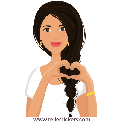 Telle-Lilly: Chic stickers for women & girl talk messages sticker-0