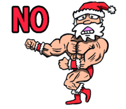 Merry Christmas Wiht Gymnast Santa Claus Stickers messages sticker-9