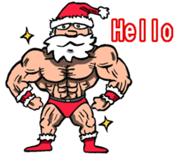 Merry Christmas Wiht Gymnast Santa Claus Stickers messages sticker-11
