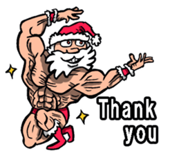 Merry Christmas Wiht Gymnast Santa Claus Stickers messages sticker-7