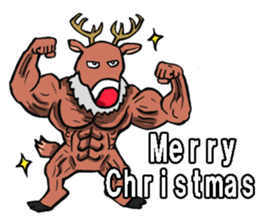 Merry Christmas Wiht Gymnast Santa Claus Stickers messages sticker-5