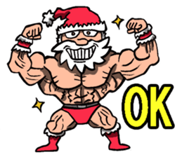 Merry Christmas Wiht Gymnast Santa Claus Stickers messages sticker-10