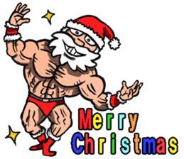 Merry Christmas Wiht Gymnast Santa Claus Stickers messages sticker-4