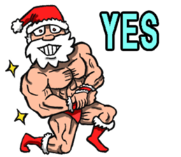 Merry Christmas Wiht Gymnast Santa Claus Stickers messages sticker-8