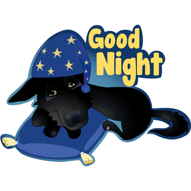 Nero the Black Dog messages sticker-11