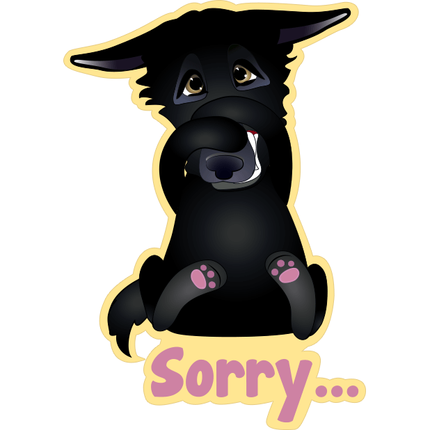 Nero the Black Dog messages sticker-4