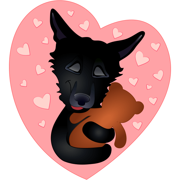 Nero the Black Dog messages sticker-7