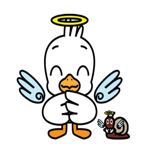 Gull and the snail messages sticker-3