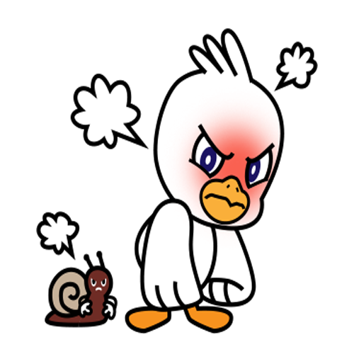 Gull and the snail messages sticker-4