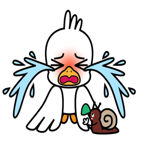 Gull and the snail messages sticker-10