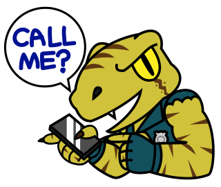 Raptor Cop Animated Stickers messages sticker-3