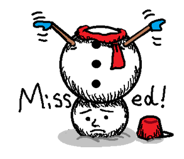 Many Stickers Of A Funny Snowman messages sticker-10