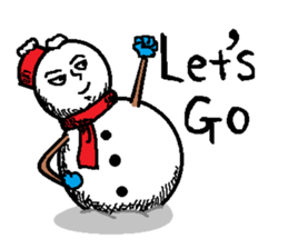 Many Stickers Of A Funny Snowman messages sticker-11