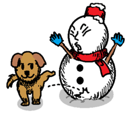 Many Stickers Of A Funny Snowman messages sticker-9