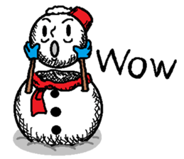 Many Stickers Of A Funny Snowman messages sticker-3