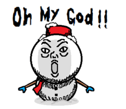 Many Stickers Of A Funny Snowman messages sticker-7