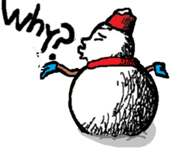 Many Stickers Of A Funny Snowman messages sticker-6