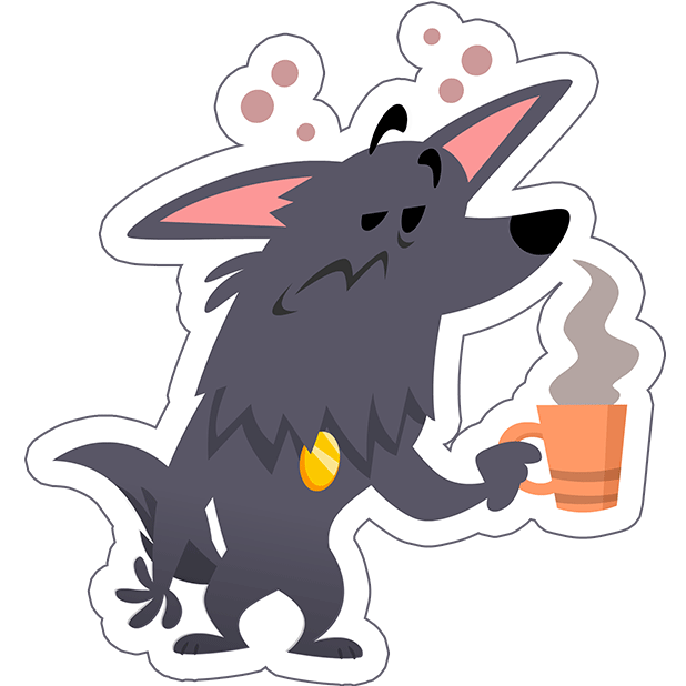 Cute Funny Dog Comic Stickers messages sticker-7