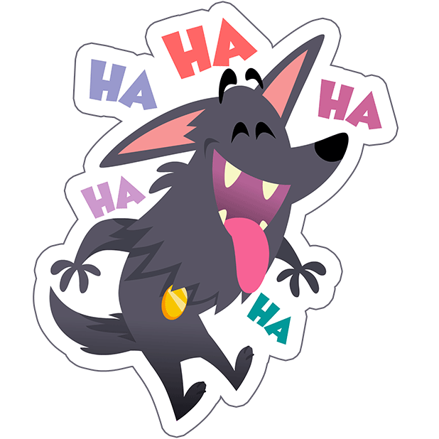 Cute Funny Dog Comic Stickers messages sticker-1