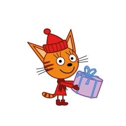 Kid-E-Cats: Winter messages sticker-1