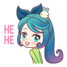 Mobile Girl Stickers messages sticker-1