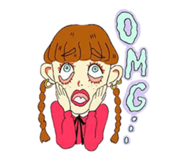 Two Adorable Teenage Girls Stickers messages sticker-3