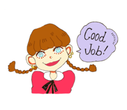 Two Adorable Teenage Girls Stickers messages sticker-9