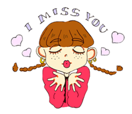 Two Adorable Teenage Girls Stickers messages sticker-5