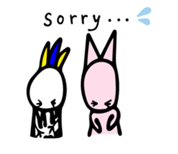 Lovely Rabbit And Parrot Stickers messages sticker-8