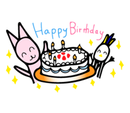 Lovely Rabbit And Parrot Stickers messages sticker-1